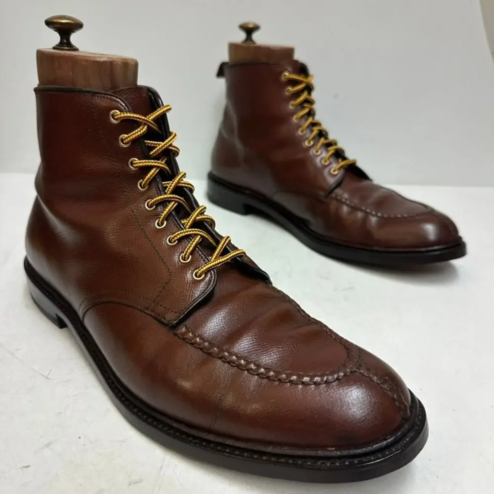 FULLY RESOLED Alden 40292C Brown Alpine Grain NST Tanker Boot Made in USA 11.5 D
